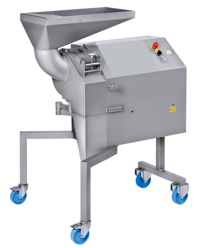 Cube, strip & slice cutting machine